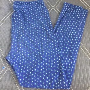 LuLaRoe TC Leggings Micro Flamingos