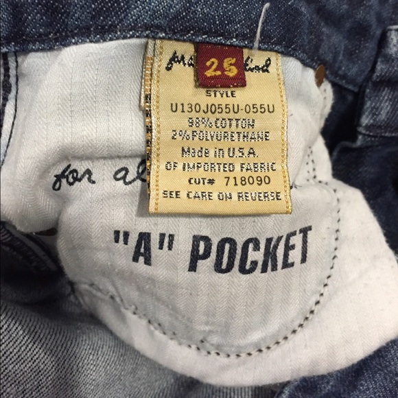 74AMK A Pocket Jeans - size 25 - Picture 4 of 4