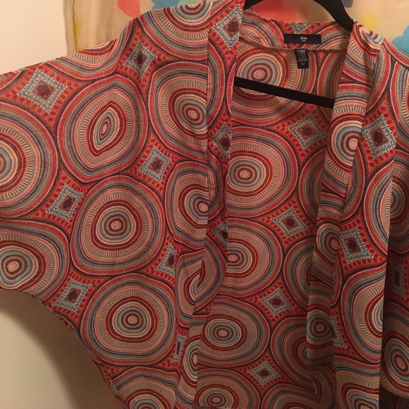 Gap Sheer Printed Cardigan XS - Picture 2 of 5