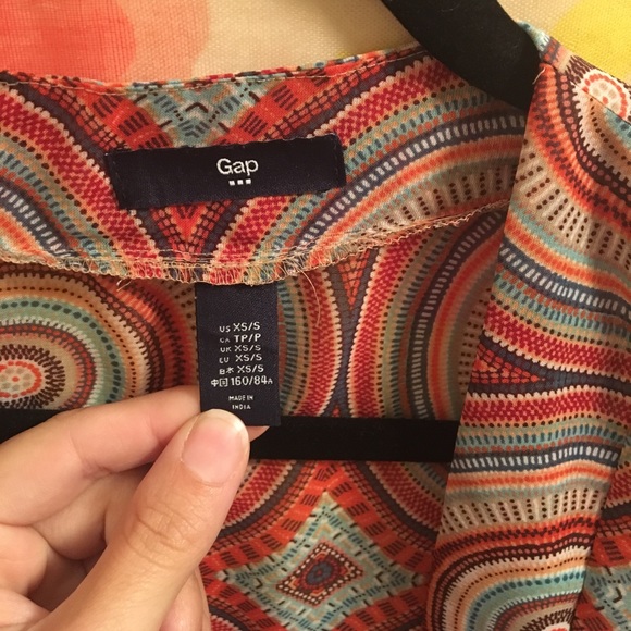 Gap Sheer Printed Cardigan XS - Picture 3 of 5