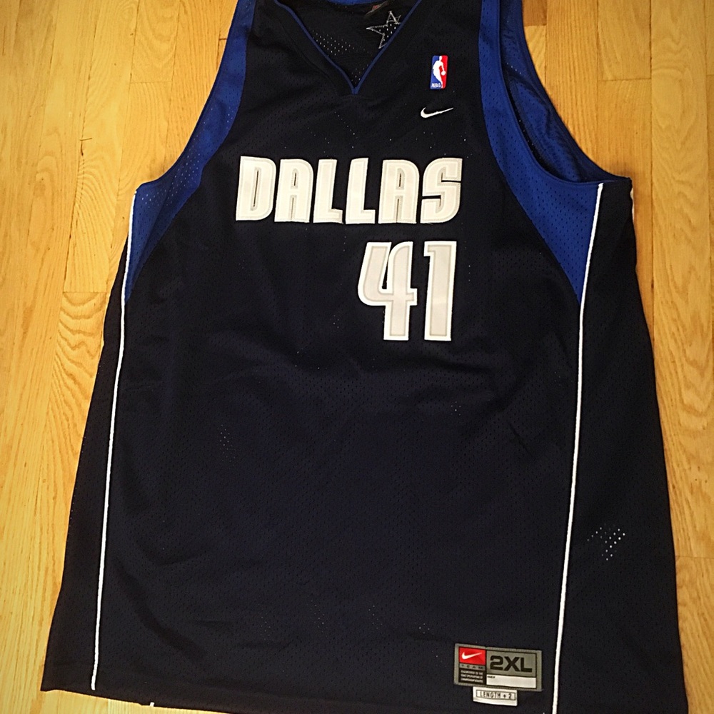 USED Nike Dirk Nowitzki Dallas Mavs Jersey XXL NBA