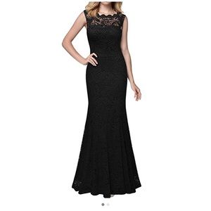 Miusol Lace black gown
