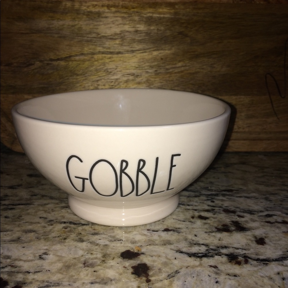 Rae Dunn GOBBLE bowl