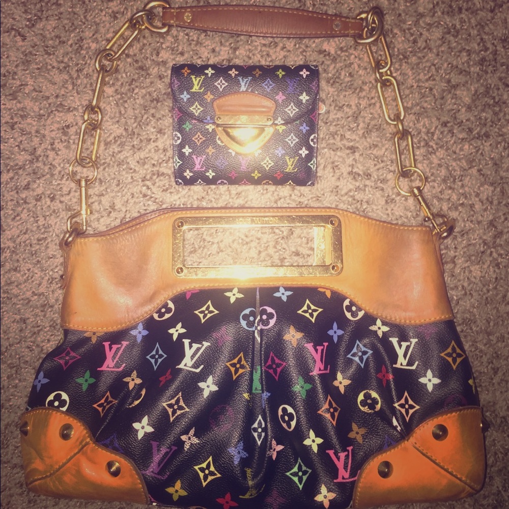 Judy multicolor MM Louis Vuitton & matching wallet