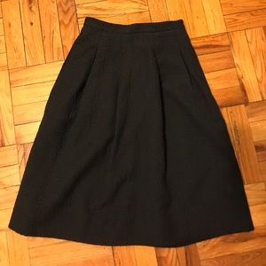 Black H&M midi skirt