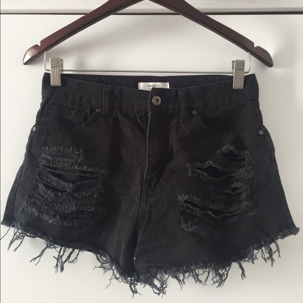 High Waisted Cutoff Shorts