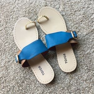 Flat slip on sandals