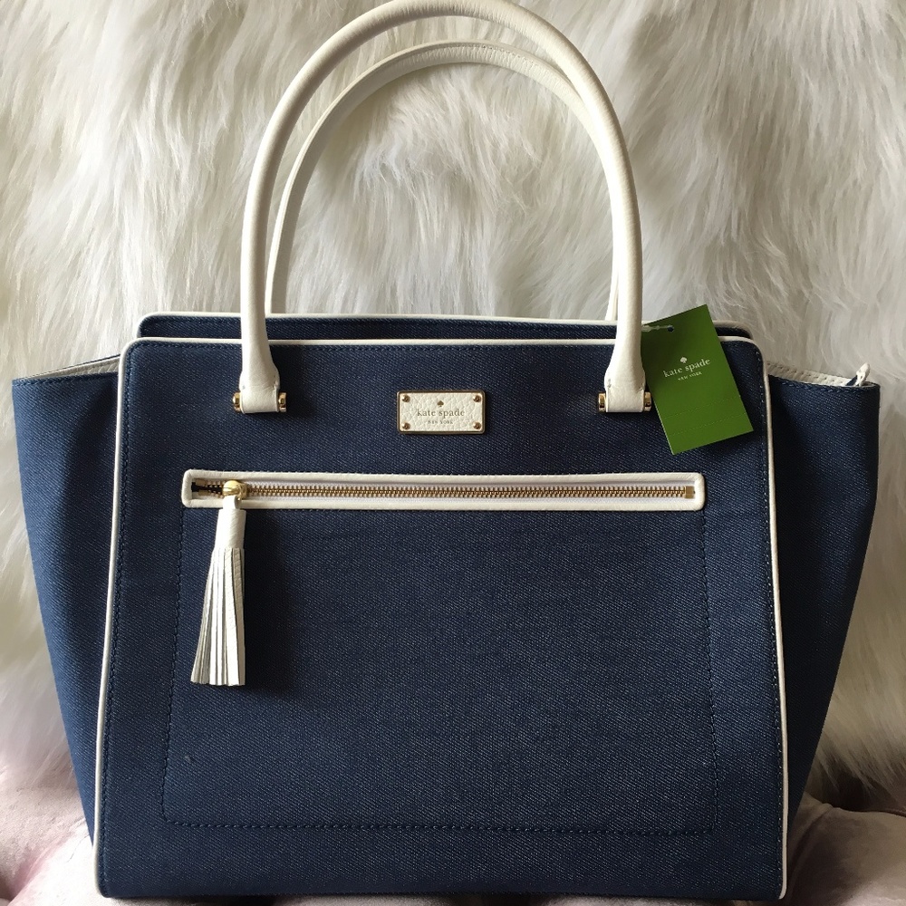 NEW KATE SPADE Allyn Denim Tote