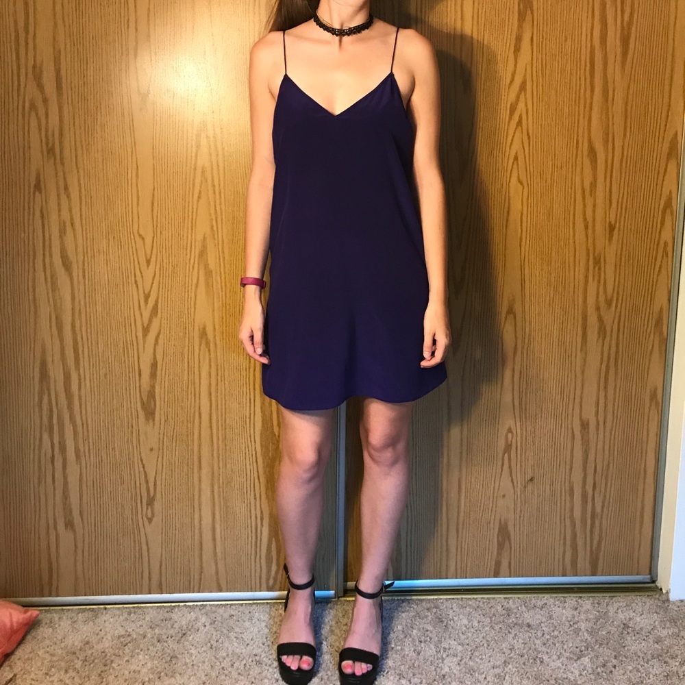 Cami NYC slip dress blue/purple