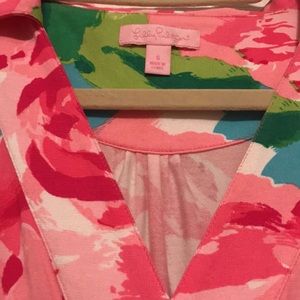 Lilly Pulitzer dress with pink flowers