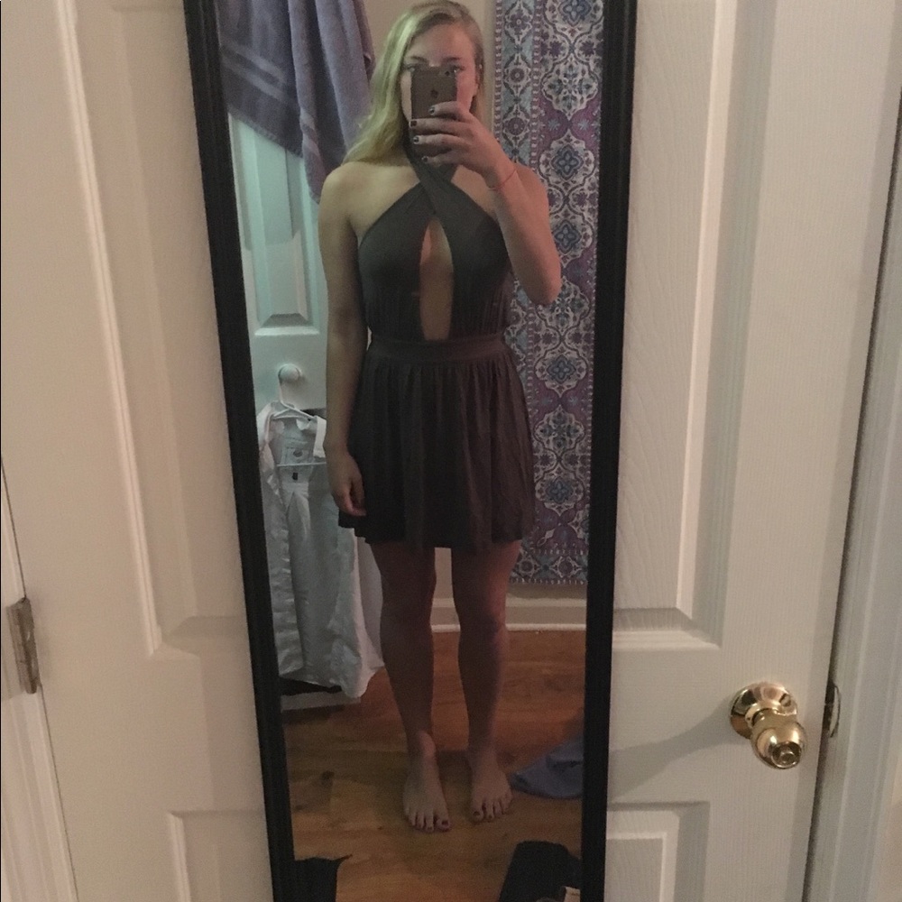 Tobi Olive Green Dress