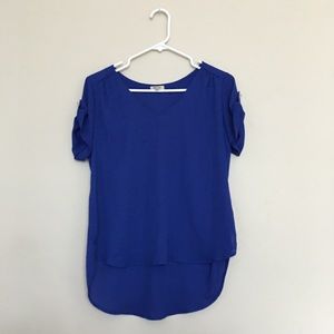 Royal blue blouse