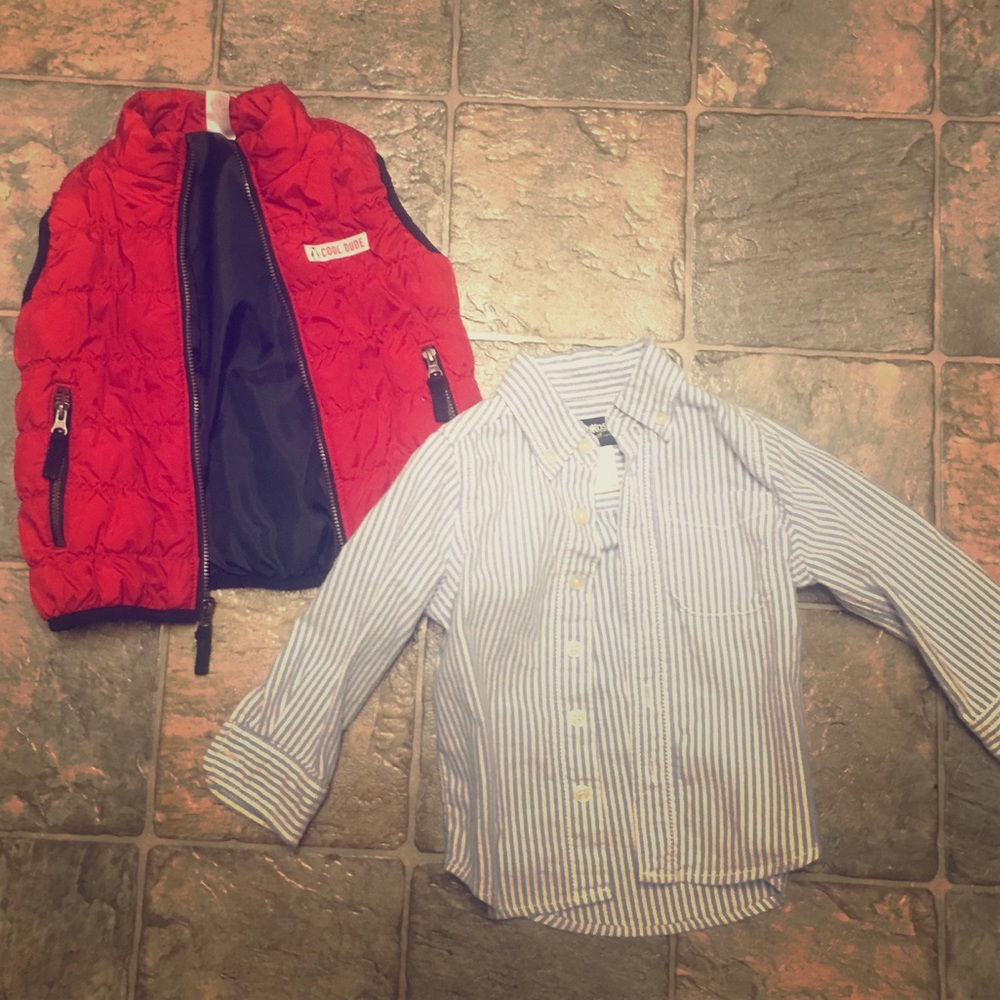 Vest and button up bundle.💥