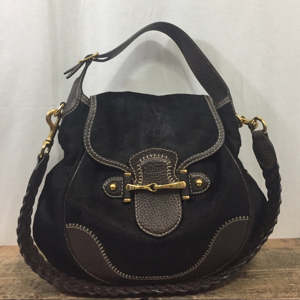 Gucci Braided Cowhide large Crossbody