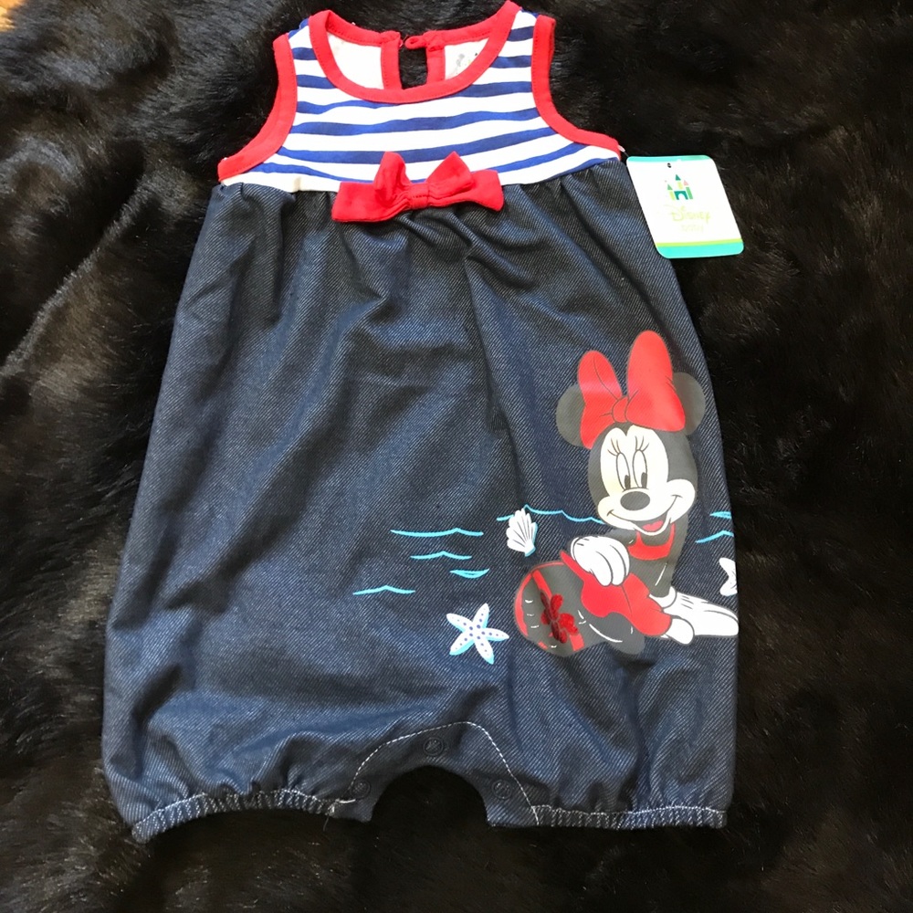 BNWT Baby Disney Minnie Mouse Onesie 6/9 Months ❤️