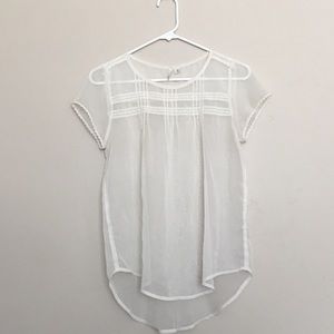White short sleeve blouse