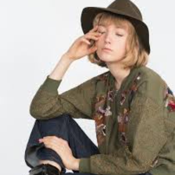 Brown Zara Wool Fedora hat - Picture 6 of 8