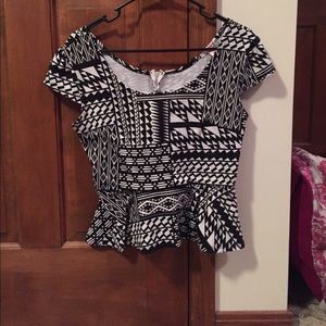 BOGO Geometric Peplum