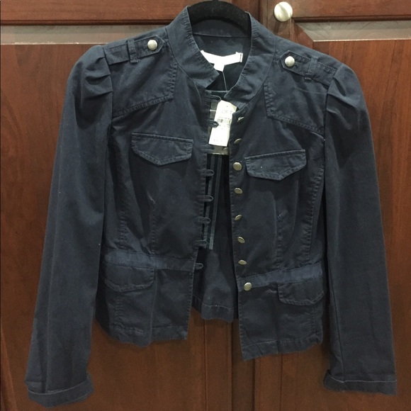LOFT Jackets & Blazers - Navy Blue Military Jacket
