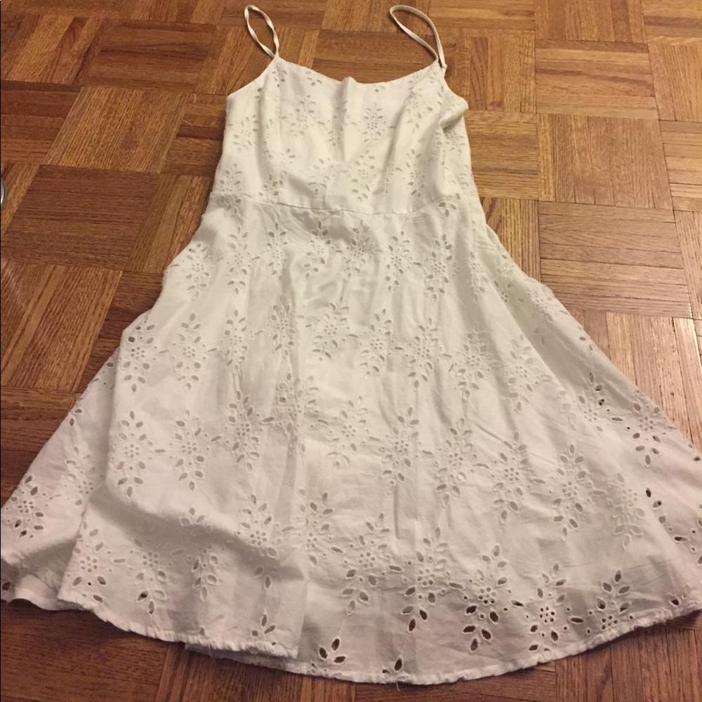 White eyelet sundress