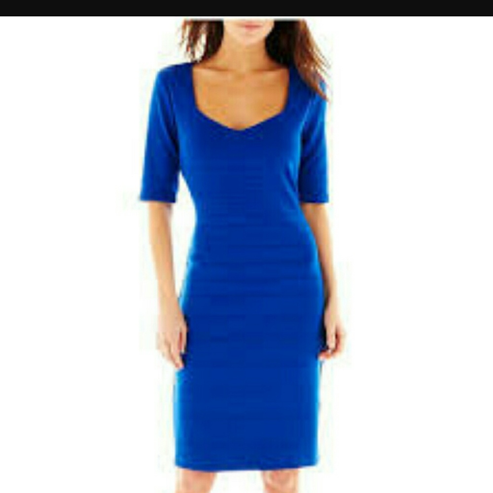 Navy Bisou Bisou Dress