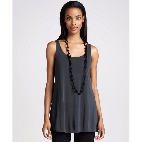 eileen fisher sleeveless silk top