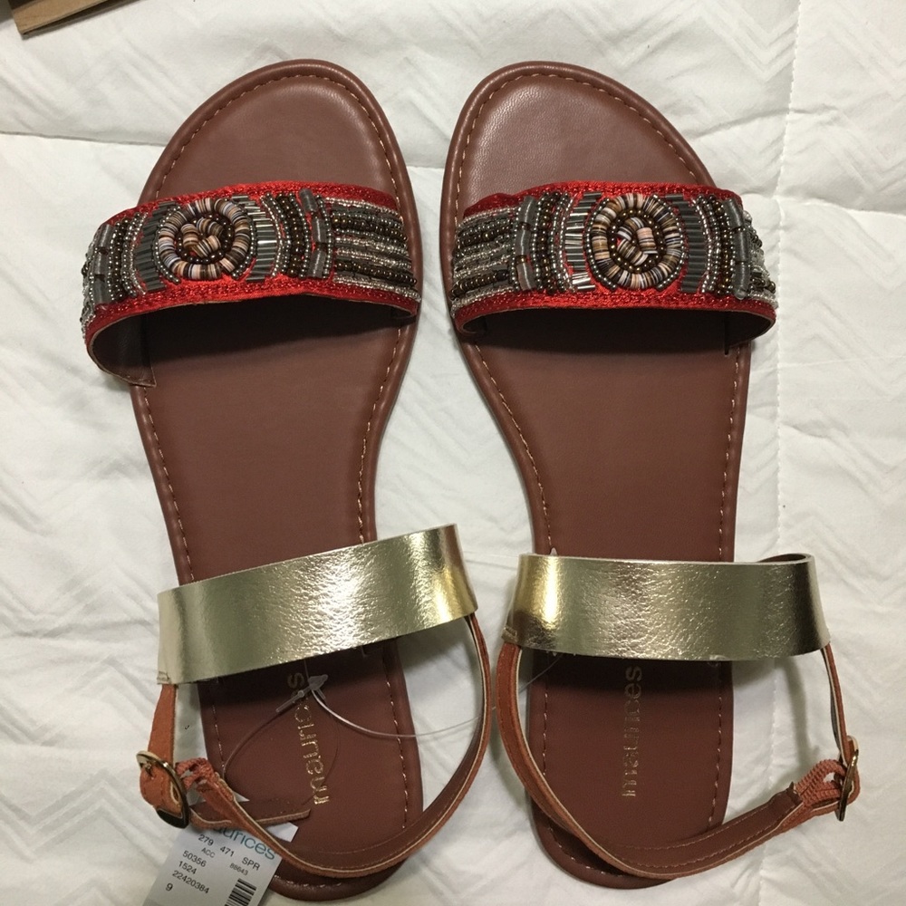 Beaded sandals NWT