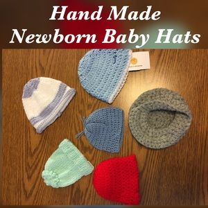 Brand New Hand Made Baby Hats - 6 Color Choices