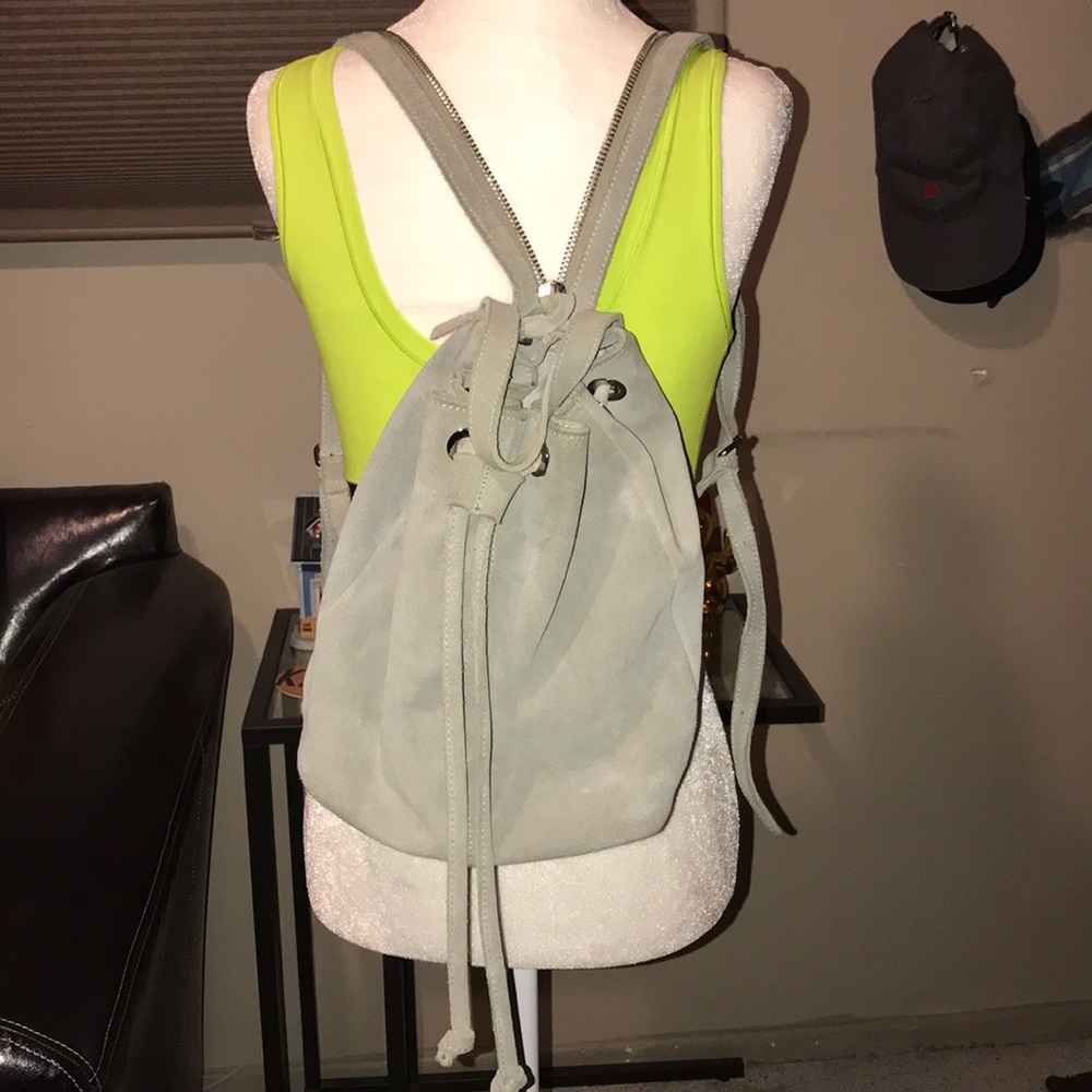 Ecote Suede Drawstring Backpack From Uo - image 1
