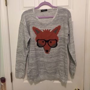 FINAL PRICE DROP- Final 7 days!Gray fox sweater.