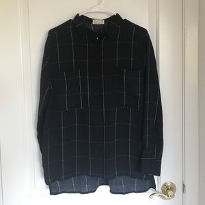 Black and white grid shirt