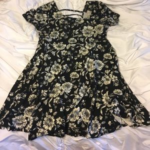 Forever 21 + 0x floral fit and flare dress