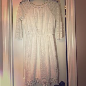 White lace dress