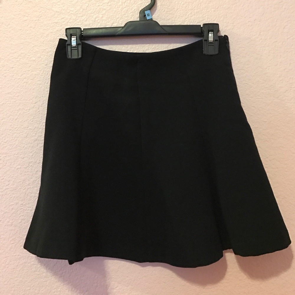 Black mini skirt