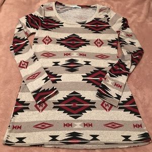 Southwest print tunic top!