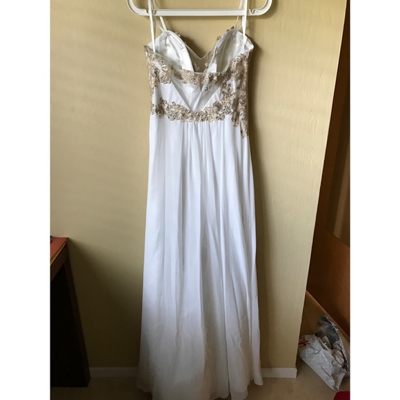 Faviana S7325 Strapless Embellished Bodice Dress - Picture 6 of 8