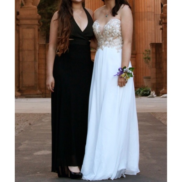 Faviana S7325 Strapless Embellished Bodice Dress - Picture 4 of 8