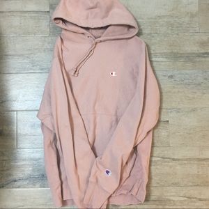 Champion pink reverse weave hoodie