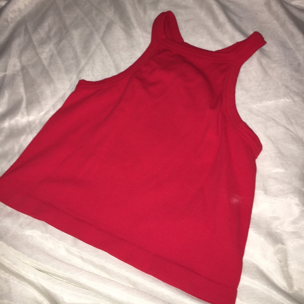 Red crop top