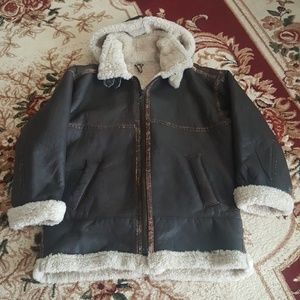 Urban Leather Shearling Men's coat