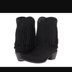 👢NWOT Roper Black Fringe Boot 👢