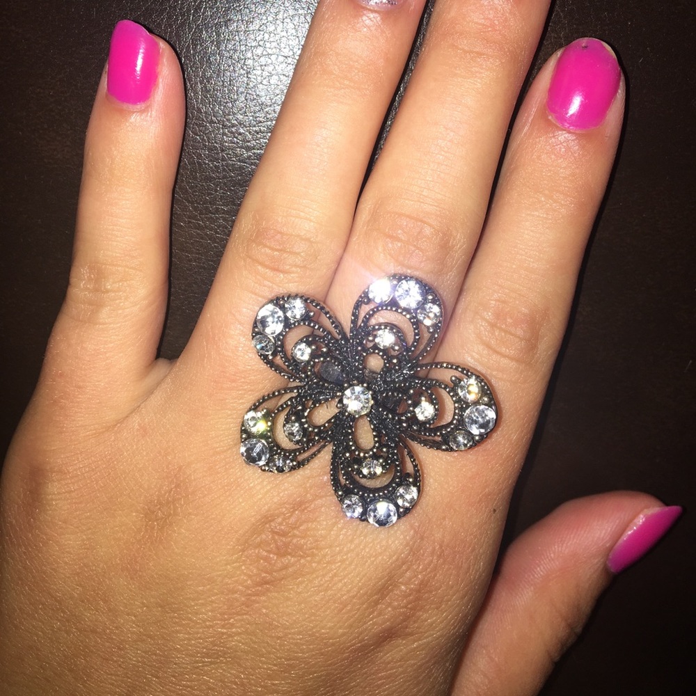 Diamond Flower Ring