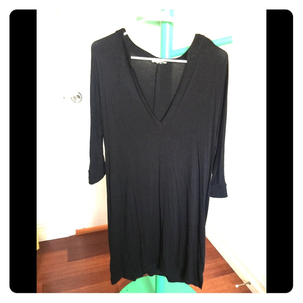 Low v sweater dress