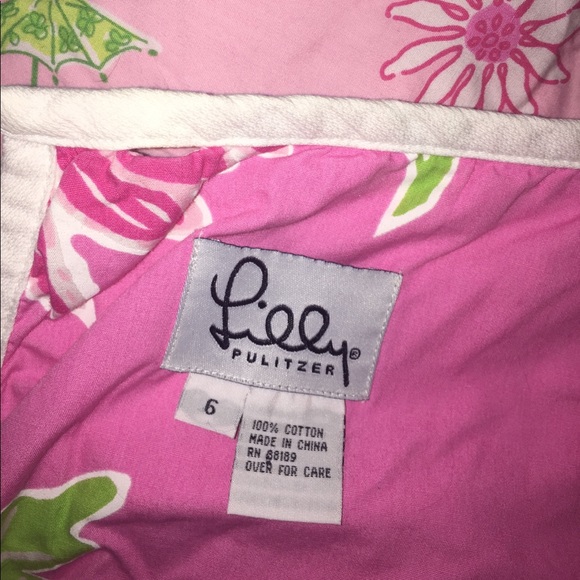 Lilly Pulitzer reversible cotton wrap skirt - Picture 3 of 4