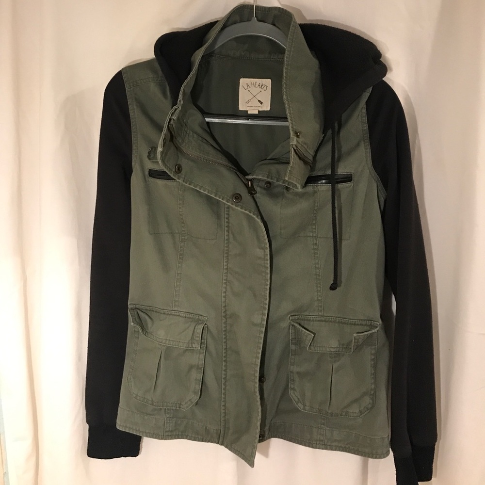 LA Hearts Hooded Cargo Jacket