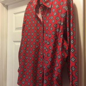 Red, Navy beautiful shirt by Liz Claiborne