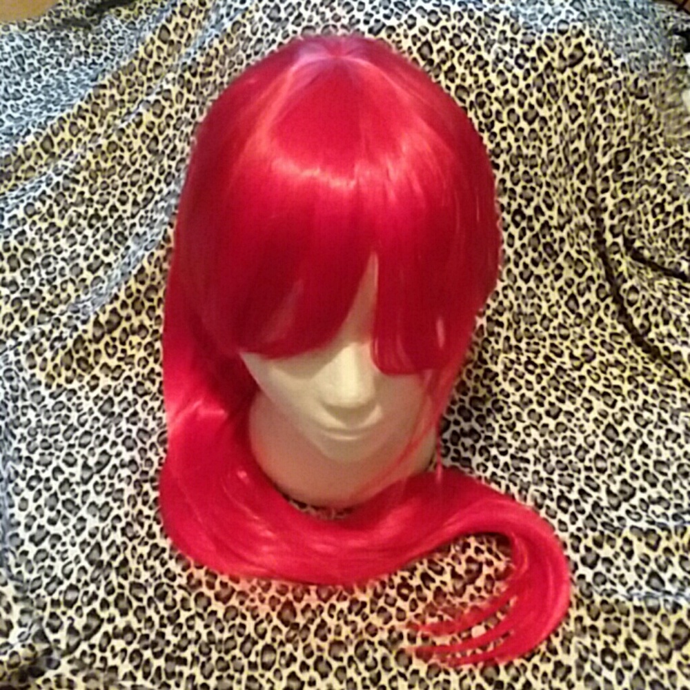 Red Straight 80cm (31inch) cosplay wig
