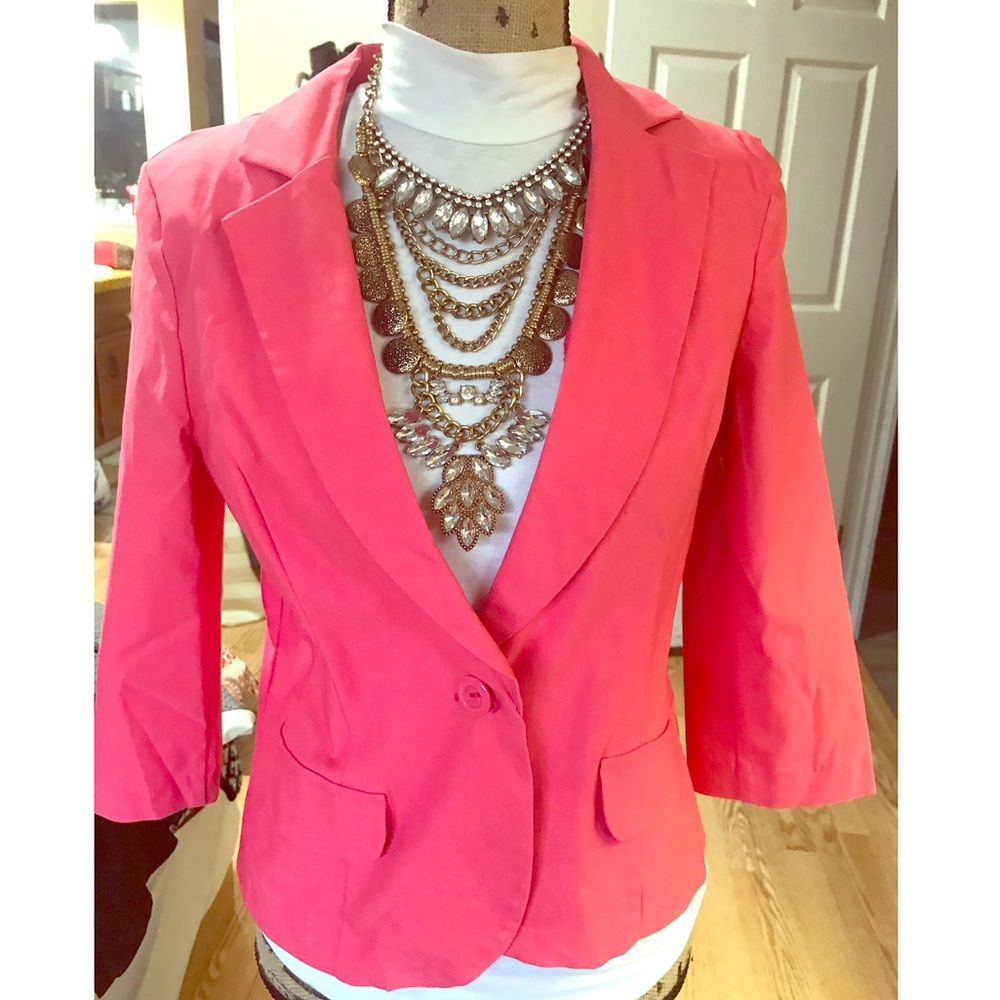 Pink stretchy Blazer