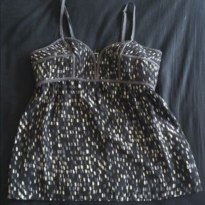 Xhilaration Abstract Print Quilted Top