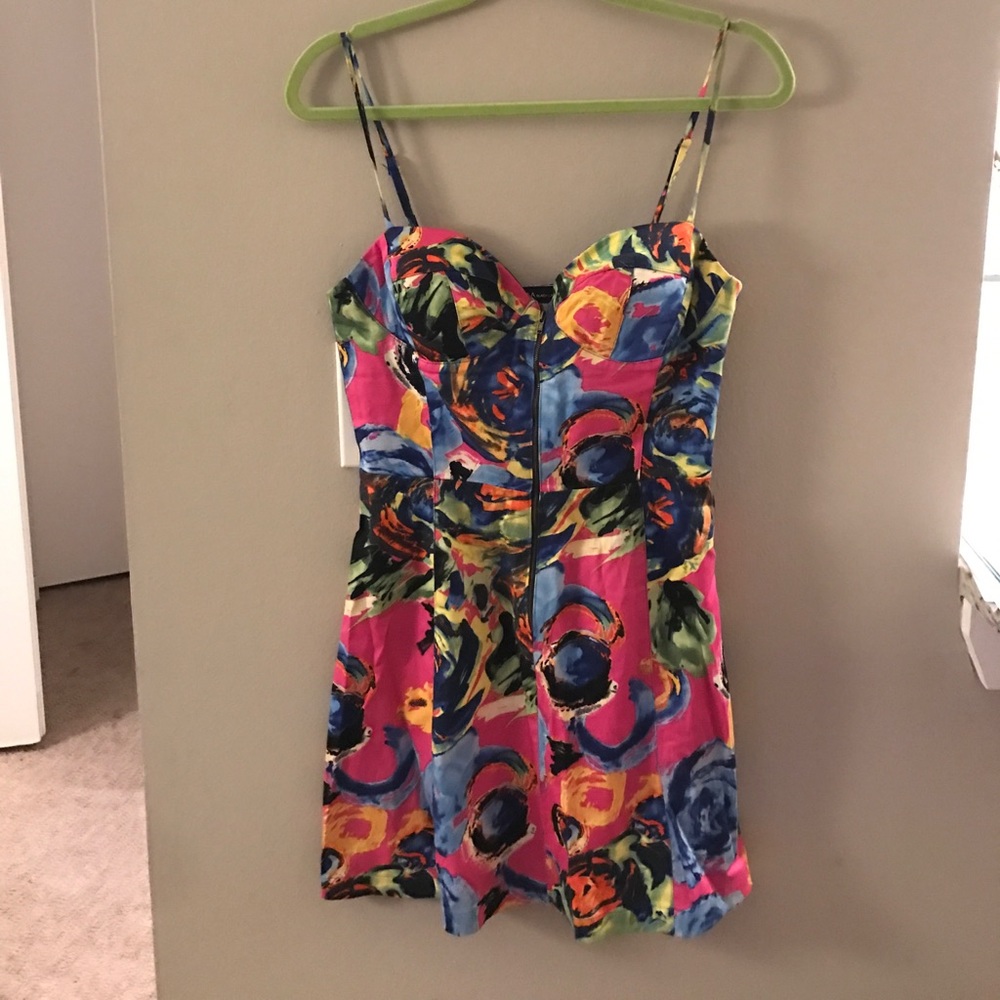 Akira Black Label floral fitted dress